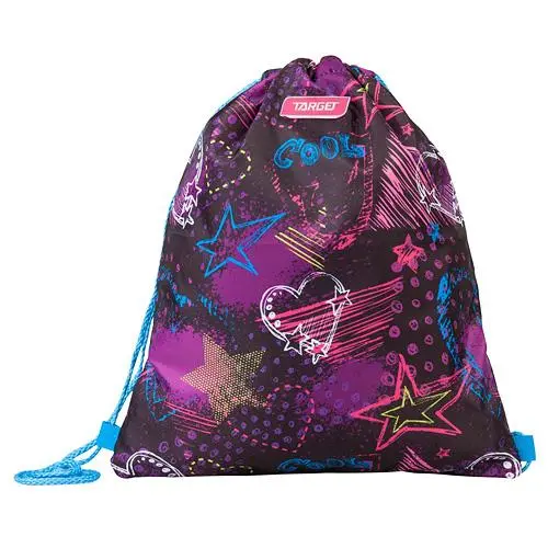 Target Srdíčka a hvězdičky fialová
