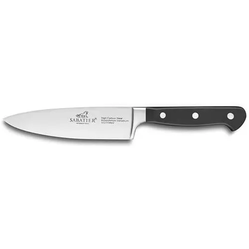 Lion Sabatier Kuchařský nůž PLUTON 15 cm, nerezové nýty, černá