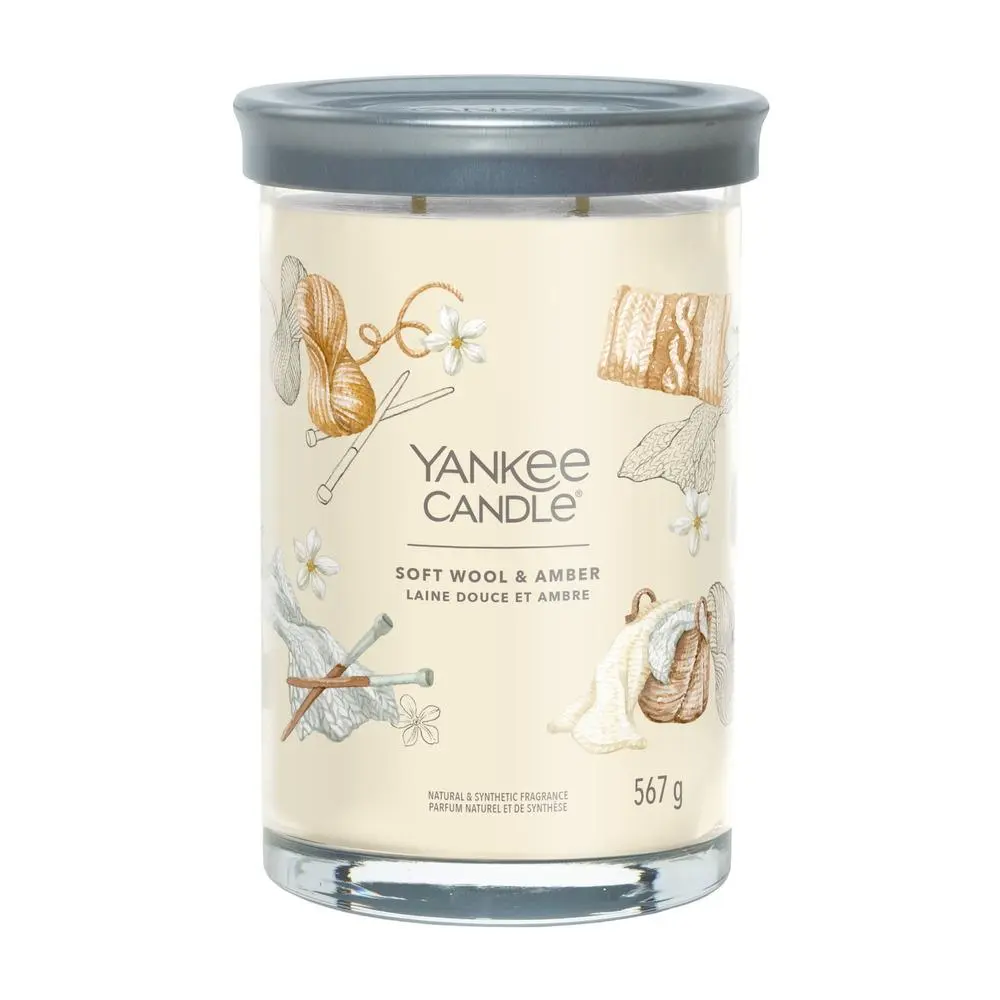Yankee Candle Signature tumbler SOFT WOOL & AMBER 567 g