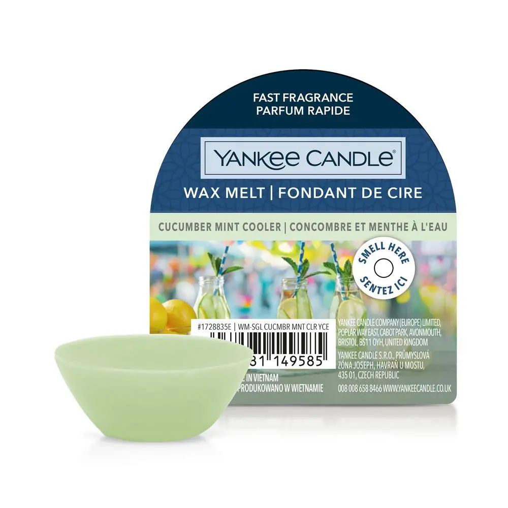 YANKEE CANDLE CUCUMBER MINT COOLER VONNÝ VOSK DO AROMALAMPY NOVÝ