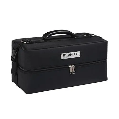 label.m Session Stylist Case/Kufřík černý 7 úložných, rozkládacích prostor 41cmx20cmx20cm