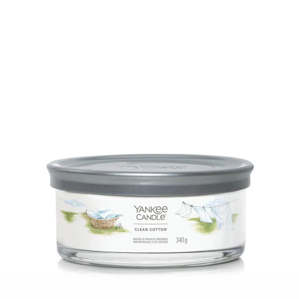 Yankee Candle Aromatická svíčka Signature tumbler střední Clean Cotton 340 g