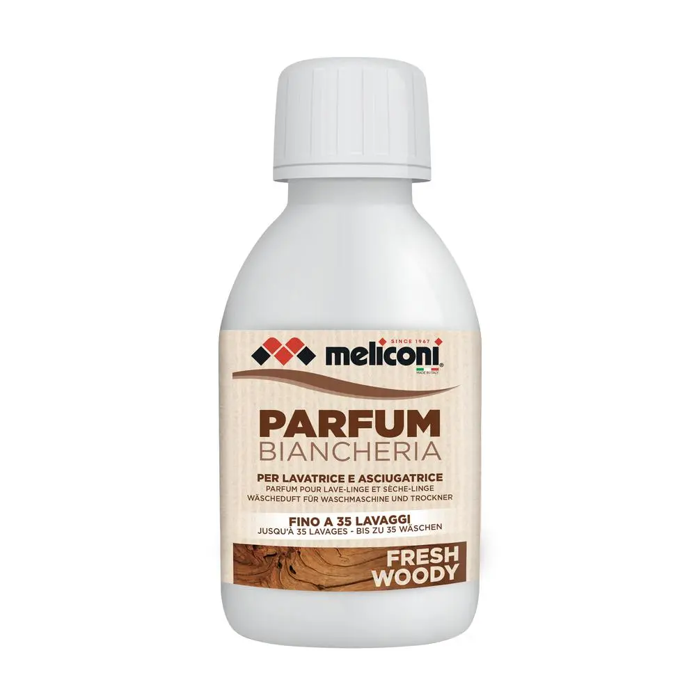 Meliconi 621031 Konentrát do pračky ECO parem fresh woody, koncentrovaný, do praček a sušiček, 250 ml