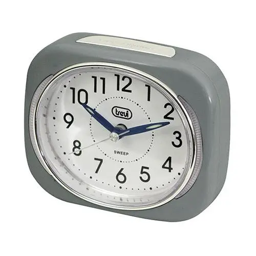 Budík Trevi, SL 3040/Grey, analog, hodiny, LED podsvícení, snooze, 1xAA