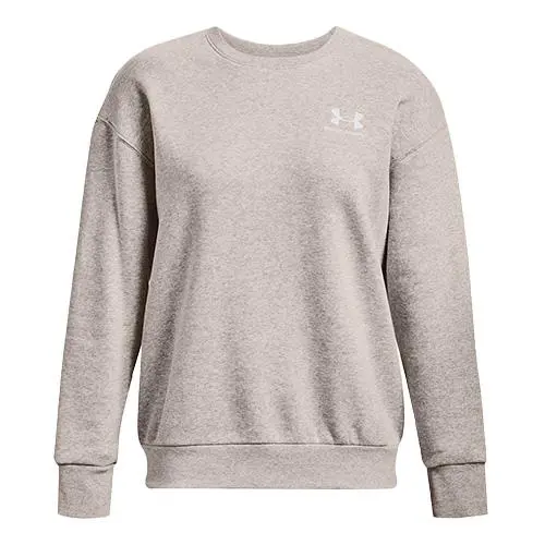 Under Armour mikina Essential Fleece Crew šedá