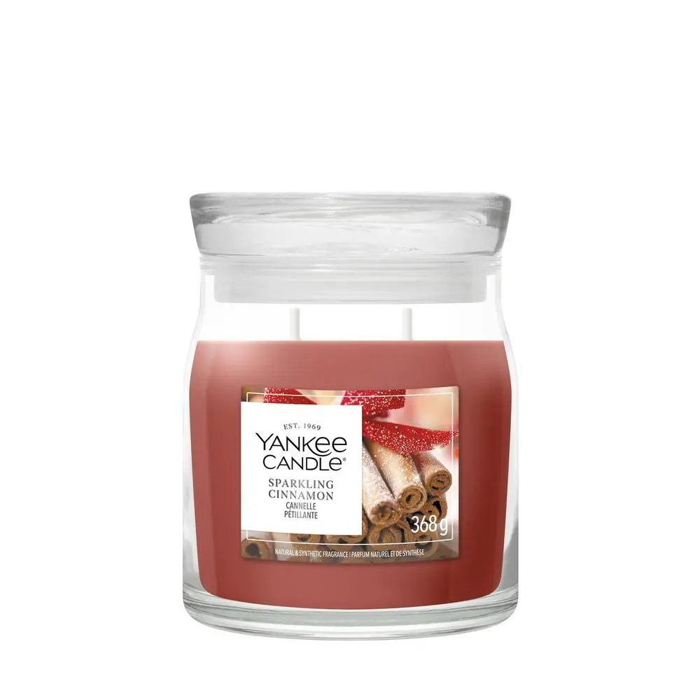 Svíčka Yankee Candle Signature malá, Sparkling Cinnamon