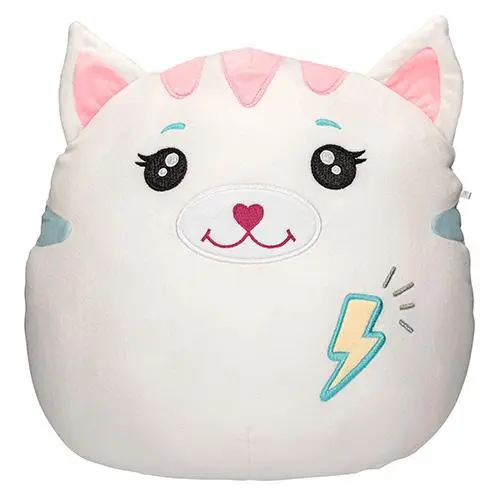 Ylvi Swoopies polštář svítící ve tmě Cat & Flash 30 cm Kočička s bleskem 30 cm