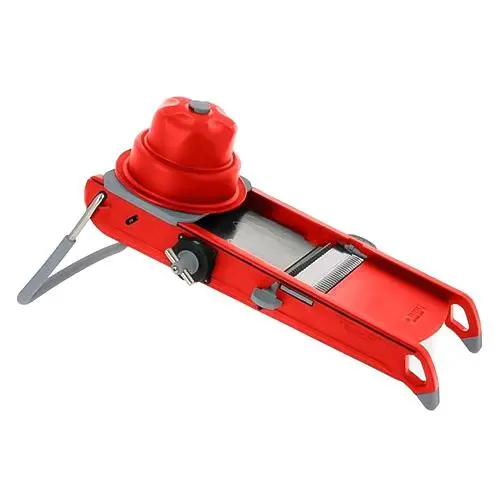 Kráječ de Buyer, 2015.43 SWING PLUS, nerezová ocel, regulace tloušťky řezu, ergonomický a bezpečný držák, protiskluzové nohy