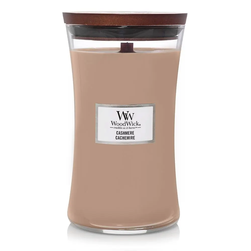 Vonná svíčka WoodWick velká - Cashmere