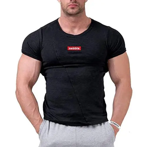 Nebbia red Label Muscle Back tričko 172 černá