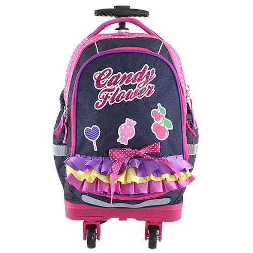 Target batoh trolley t Candy Flower fialová