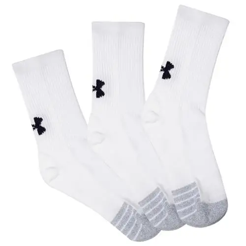 Dětské ponožky Under Armour UA Yth Heatgear Crew - Dětské unisexové sportovní vysoké ponožky UA Yth Heatgear Crew od značky Under Armour, různá barevná provedení, 3 páry v balení. - 3469085