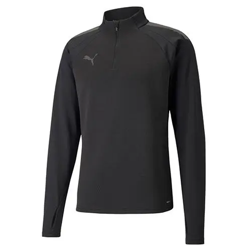 Puma INDIVIDUALLIGA WARM 1 4 ZIP TOP Černá,Tmavě šedá