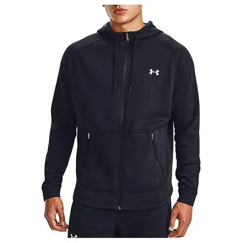 Under Armour Charged Cotton fleece FZ Hoodie černá