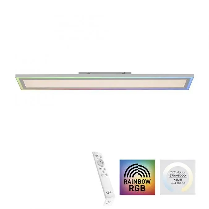 LD 14901-16 EDGING LED stropní svítidlo 100x18cm, bílá, ploché, Rainbow RGB RGB+2700-6000K - LEUCHTEN DIREKT / JUST LIGHT