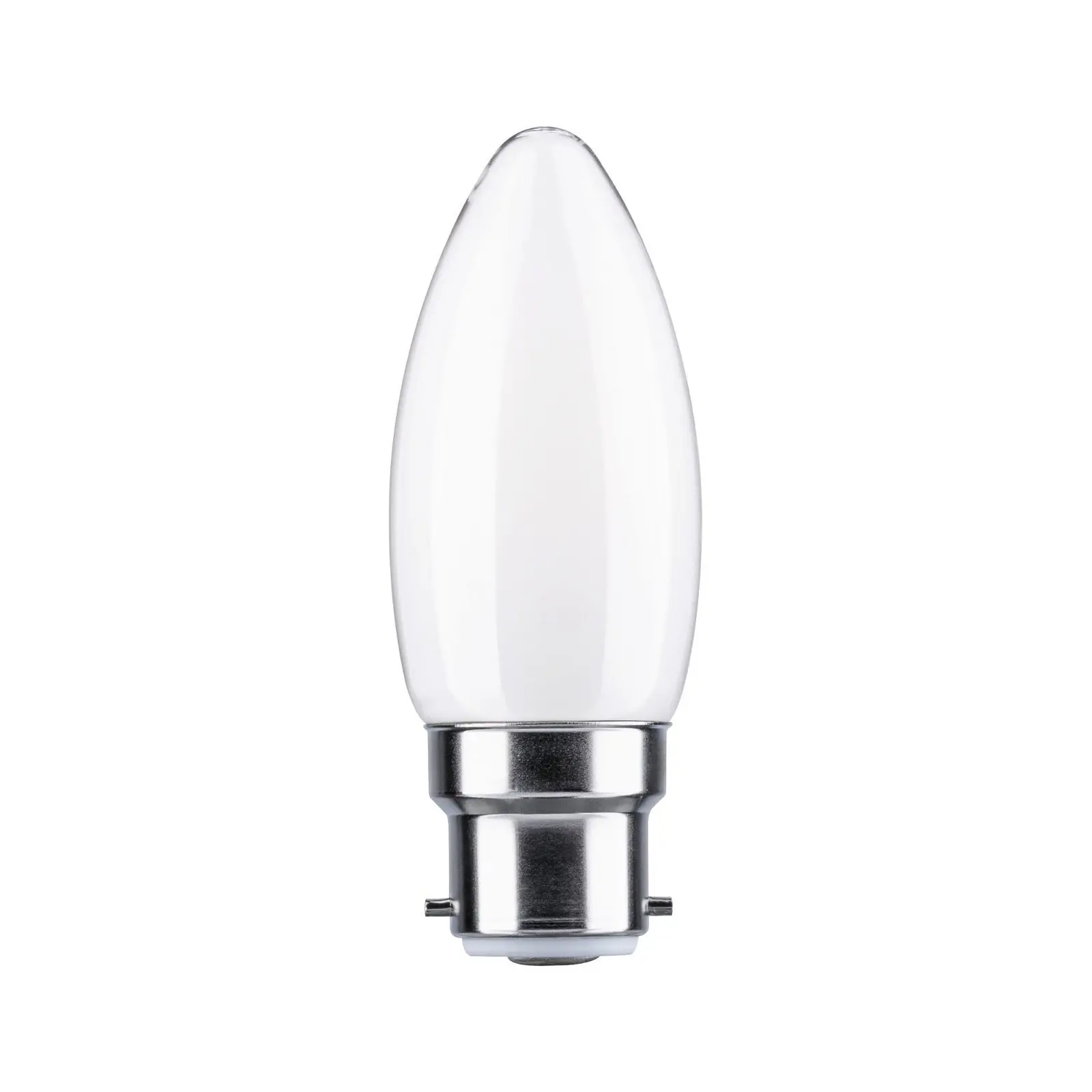 P 28898 LED svíčka B22d 230V 4,7W 2700K opál - PAULMANN
