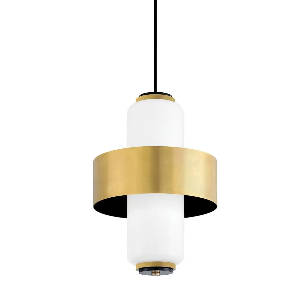 HVLG 275-44-CE Závěsné svítidlo MELROSE mosaz/sklo mosaz/opál E14 4x40W - HUDSON VALLEY (Corbettt)