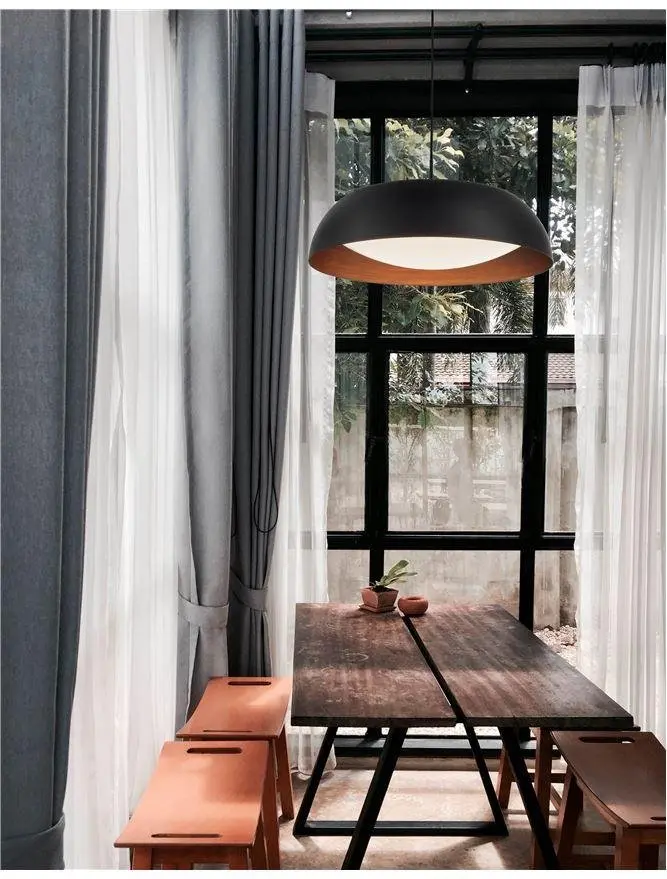 Nova Luce Designové LED svítidlo Landon v černo měděném tónu - pr. 600 x 170 x 1570 mm, 40 W, včetně závěsu, černo-měděná NV 86009