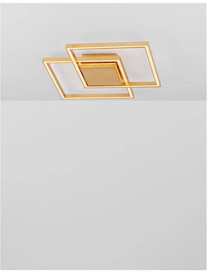 NOVA LUCE stropní svítidlo BILBAO plátkovaný zlatý hliník a akryl LED 25W 230V 3000K IP20 9500821
