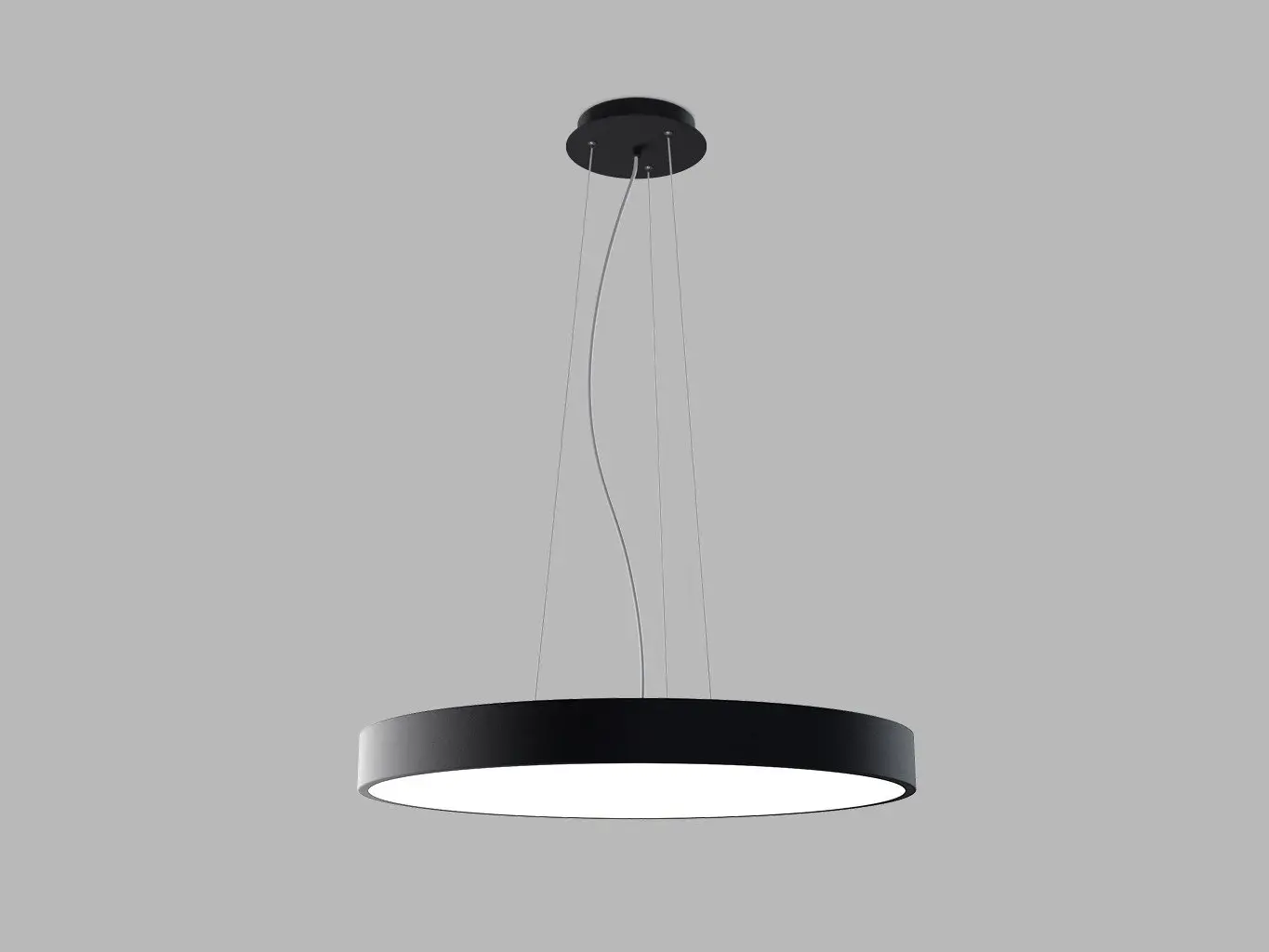 LED2 3274353D Závěsné svítidlo MONO SLIM 60 P-Z, B DALI/PUSH DIM 60W 2CCT 3000K/4000K černá