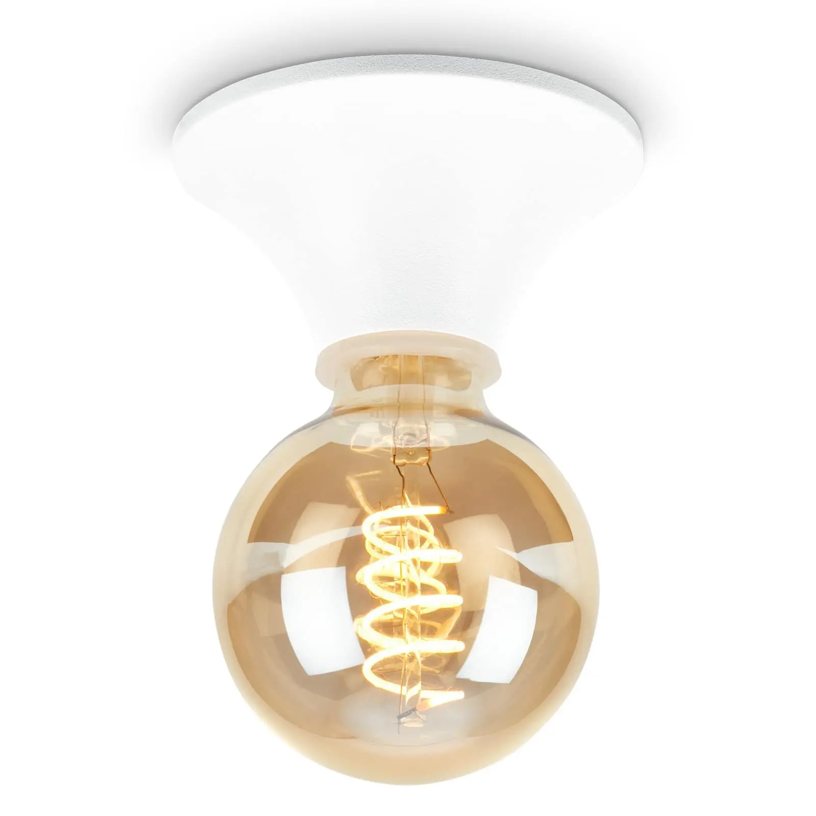 BRILO 2114016 Stropní svítidlo 6 cm 1x E27 max. 10 W bílé - BRILO