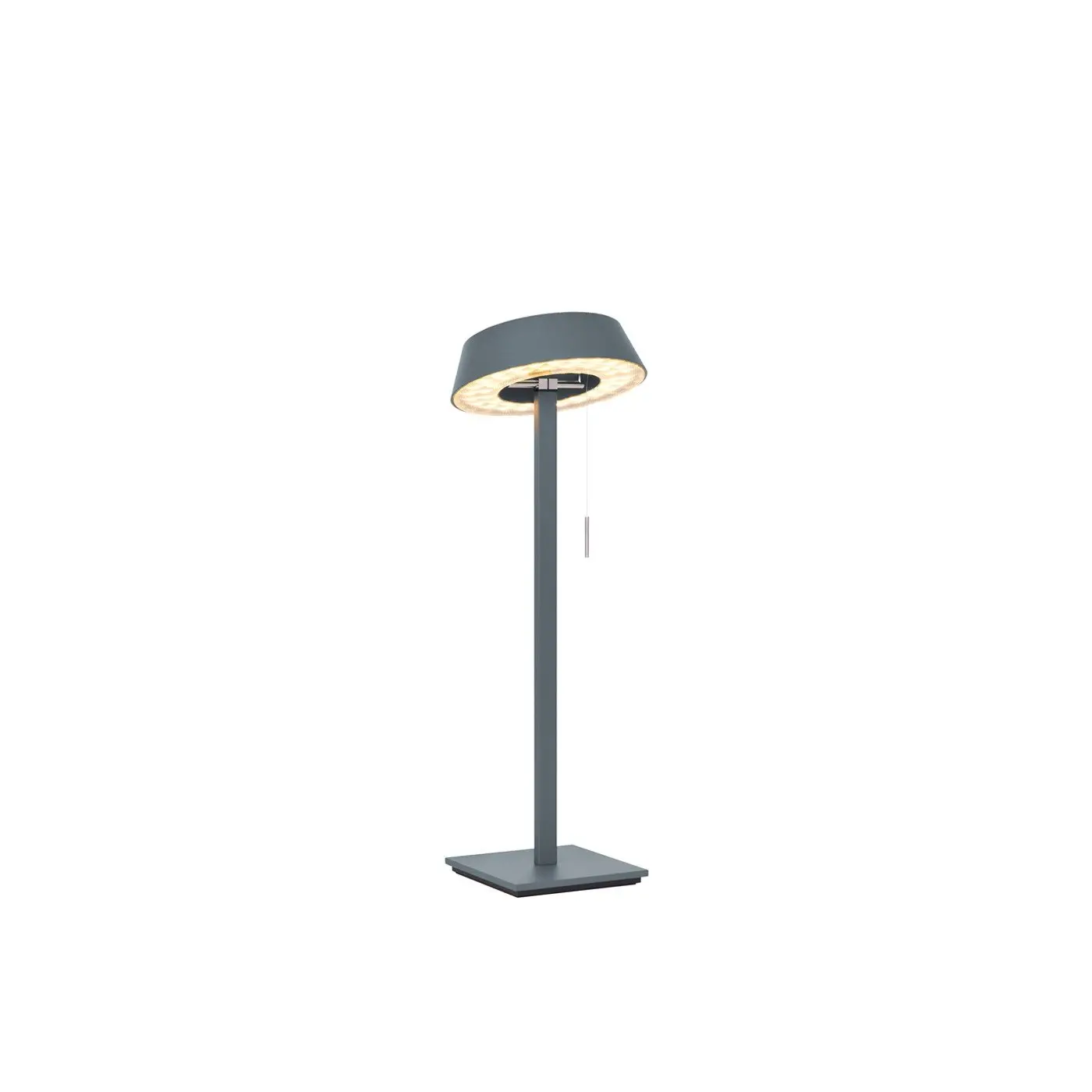 OL 45-883-11-45X VÝPRODEJ VZORKU - Stolní svítidlo GLANCE straight matná šedá 2x LED 2700K 1600lm 24,5W - OLIGO