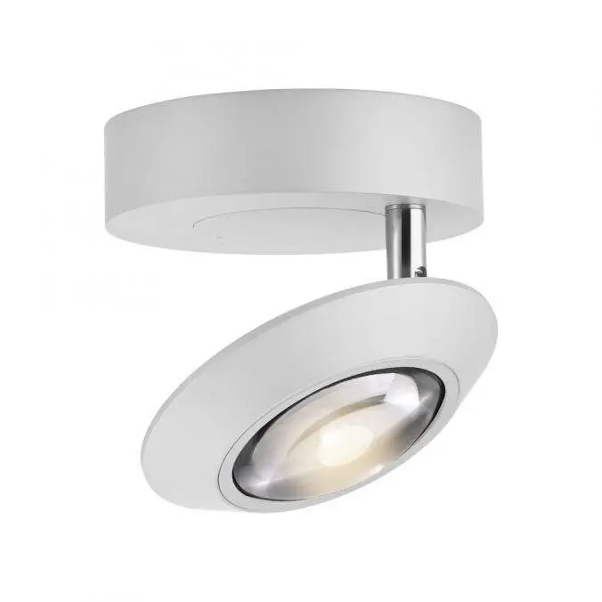 PAUL NEUHAUS LED stropní svítidlo PURE Oculis, bílá, stmívatelné, otočné a nastavitelné 2700K