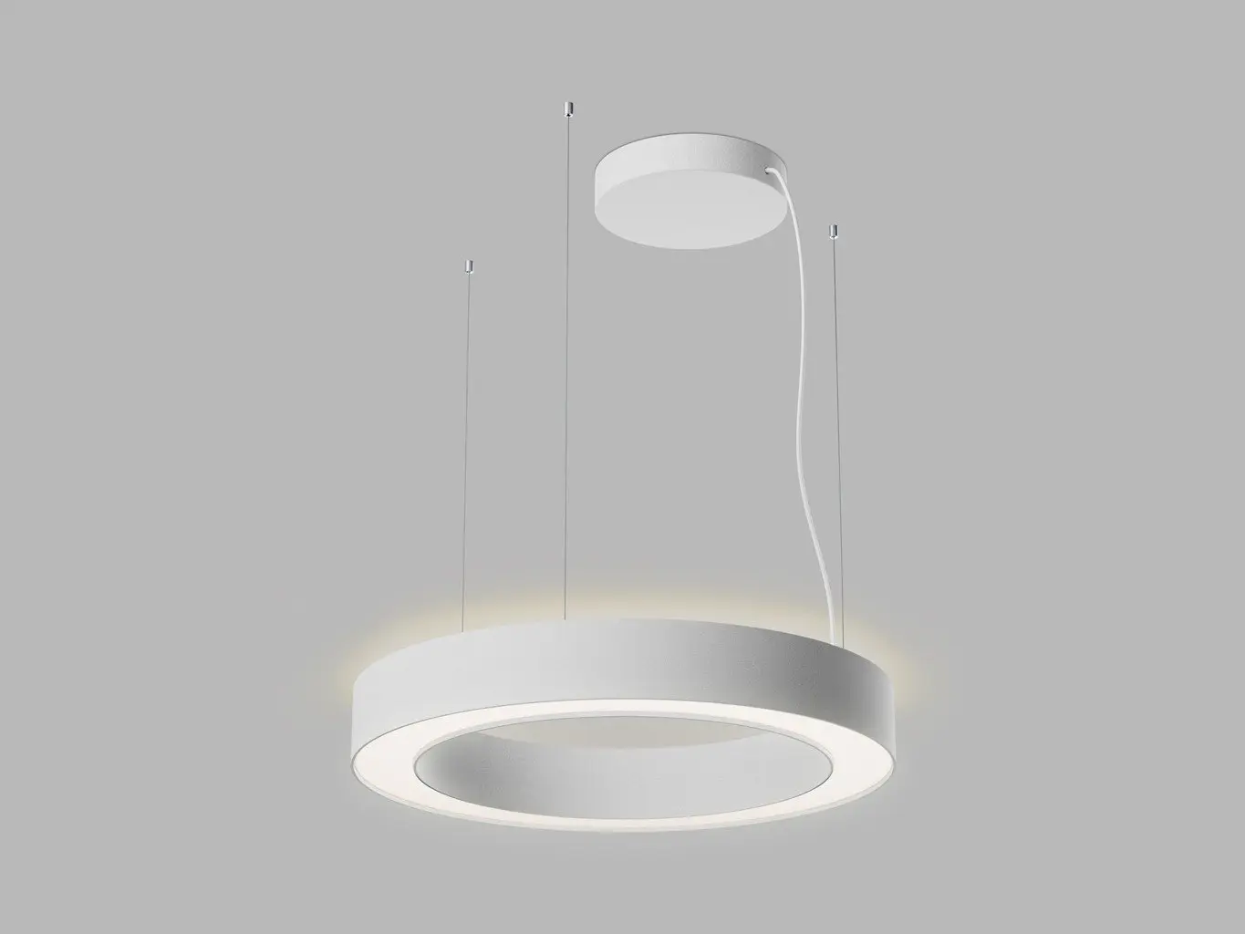 LED2 3276371D Závěsné svítidlo SATURN SLIM II 60 P/N-Z, W DALI/PUSH 60W (40+20) 2700K/3000K/4000K bílá