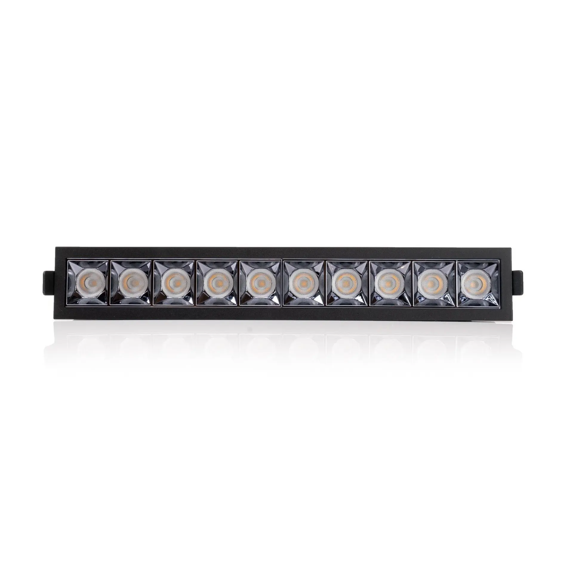 SLC vestavné LED svítidlo PIXEL 10x 25 W 220-240 V 2700 K stmívatelné 36° Ra90 černé