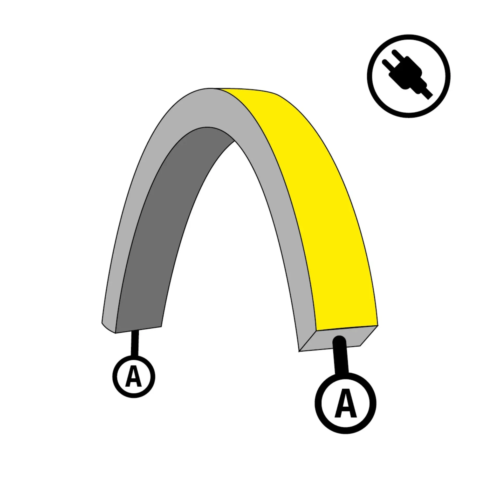 SLC S1623T-A-SCHUKO Napájení pro LED pásek NeonFlex 230V Top-Bend Mono A - TLG