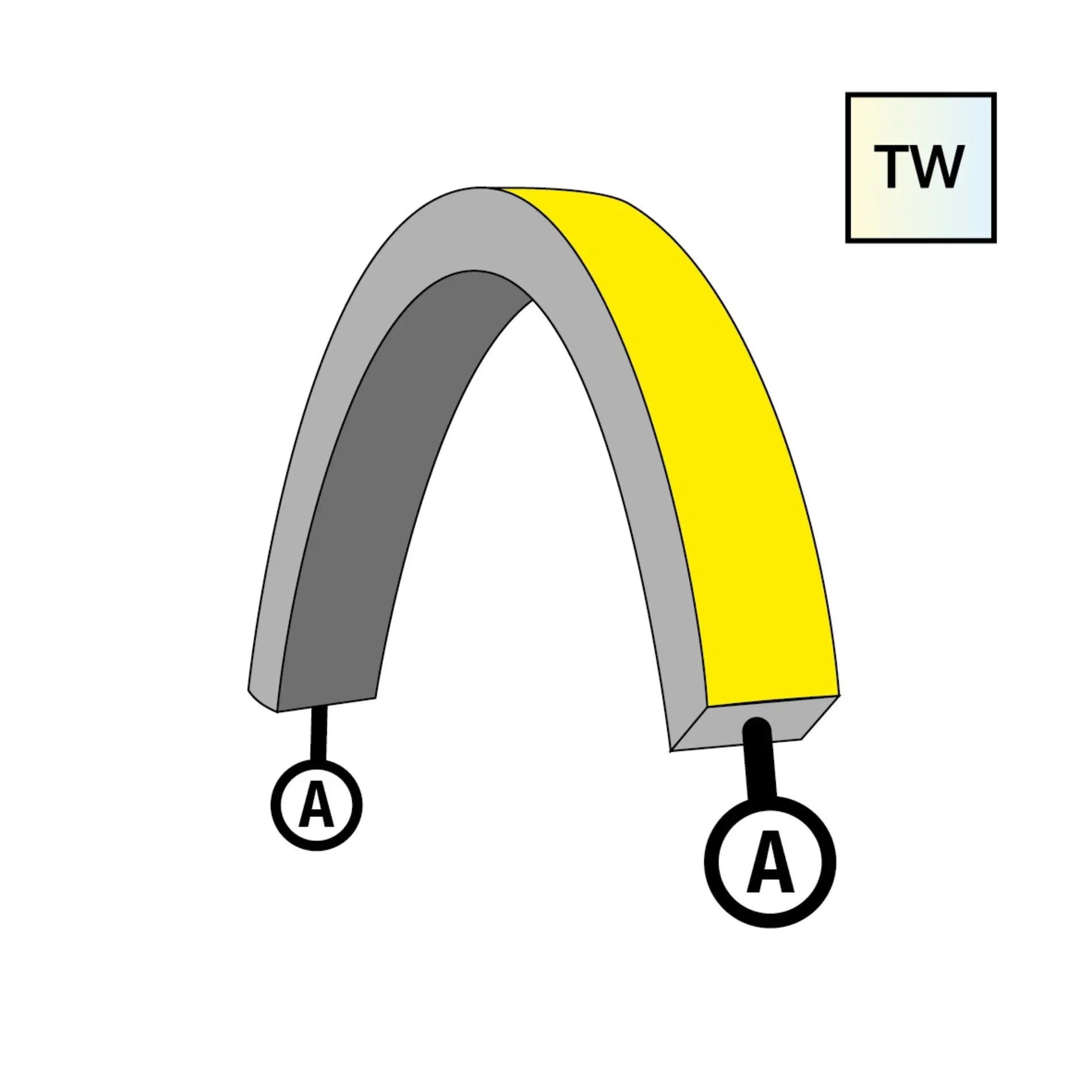 SLC S1624T-TW-A Napájení pro NeonFlex 24V Top-Bend TW A - TLG