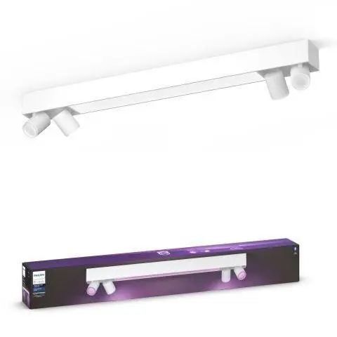 Philips Hue 50607/31/P7 Hue WACA Centris stropní LED svítidlo 1x40W+GU10 4x5,7W 4200lm 2000-6500K RGB IP20 bílá
