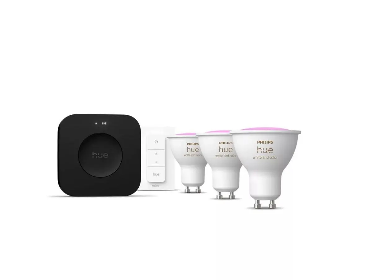 Philips Hue WCA 3x LED žárovka, 4,2W, 400lm, ovladač, bridge