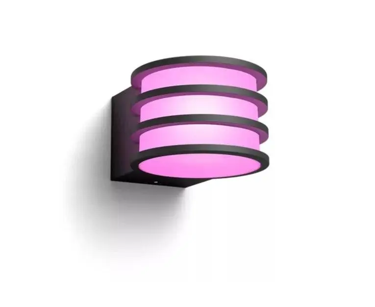 Philips Hue Lucca venkovní nástěnné LED svítidlo A60 WCA antracit 1000-20000K RGB