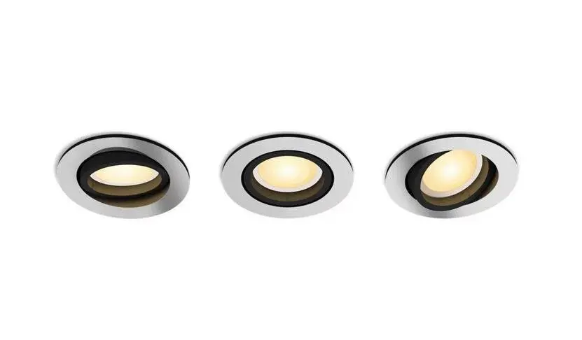 Philips Hue Milliskin - Chytré zápustné LED svítidlo, hliník, 3 ks 929003810901