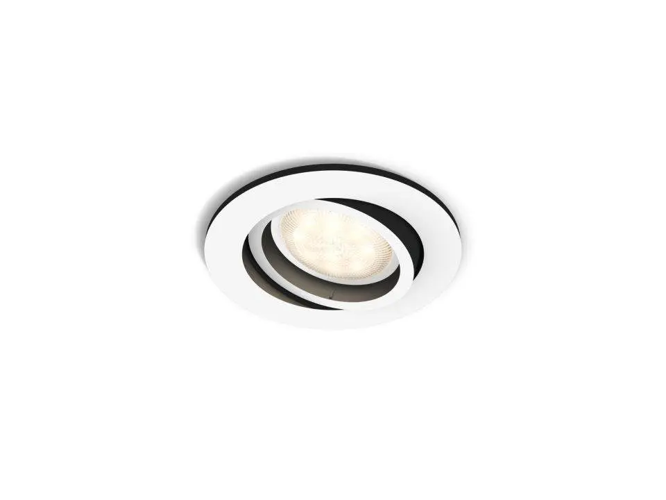 PH 8720169319875 Hue WA Milliskin zápustné LED svítidlo 1xGU10 4,2W 400lm 2200-6500K 9cm kulaté IP20, bílé - PHILIPS