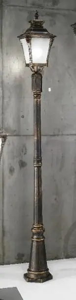 OR AL 11-1141/1 Venkovní sloupkové svítidlo 1x60W E27, patina, IP44,výška 240cm - ORION