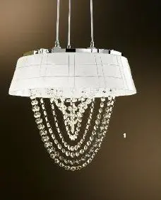 OR HL 6-1543/3 BÍLÁ Závěsné svítidlo chrom/bílá barva, výška 120cm, průměr 41 cm - ORION