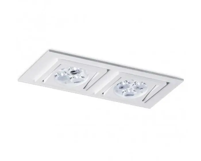 BPM 3067 Vestavné svítidlo Aluminio Plata, kartáčovaný hliník 2x50W, 12V - BPM