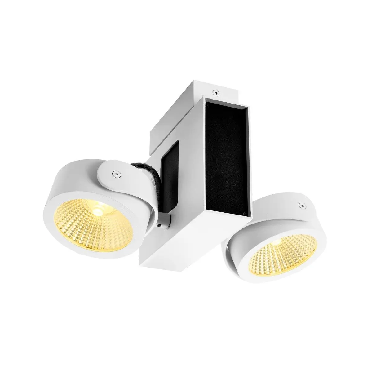 BIG WHITE SLV TEC KALU CW LED vnitřní nástěnné a stropní nástavbové svítidlo, double, bílá / černá, 24°, 3000K 1001432