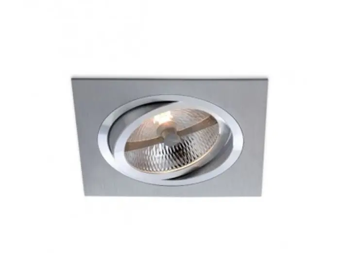 BPM Vestavné svítidlo Aluminio Plata, kartáč.hliník 9LEDx3W, 230V 3050LED.D40.3K