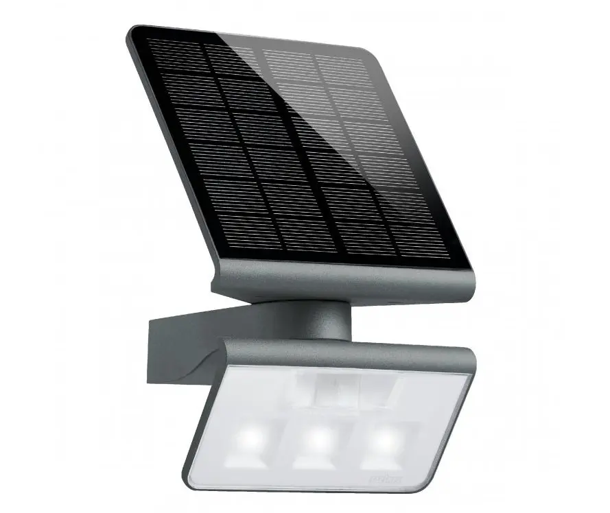 STEIN 009823 Solární nástěnný reflektor XSolar L-S antracit 1,2W 4000K IP44 - STEINEL