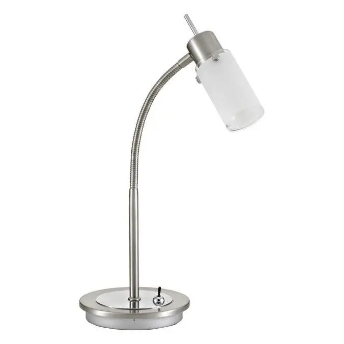 Just Light. Stolní LED lampa Max, 4W, 420lm, 3000K, ocelová, 14 x 31 x 37 cm