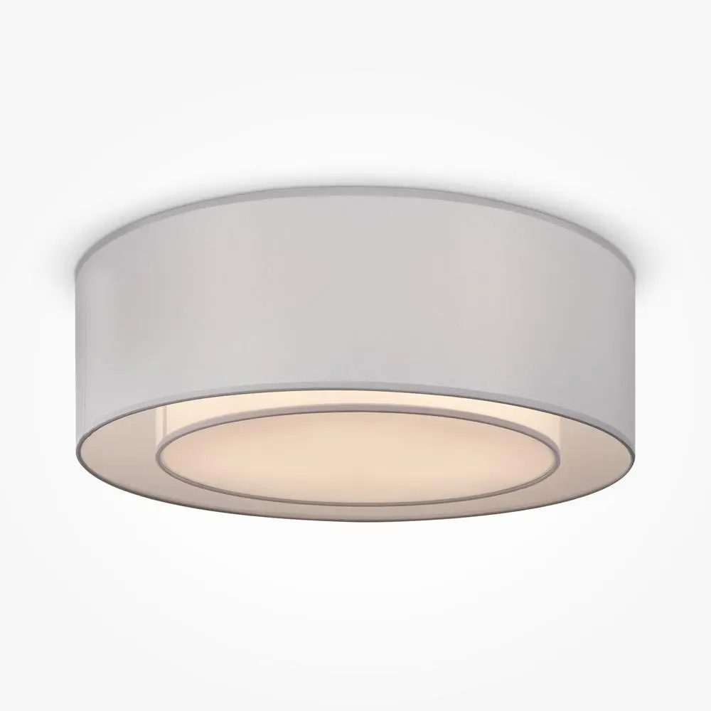 M MOD617CL-04GR Stropní svítidlo Bergamo E27 3x60W bílá/šedá kov/bavlna moderní styl - MAYTONI