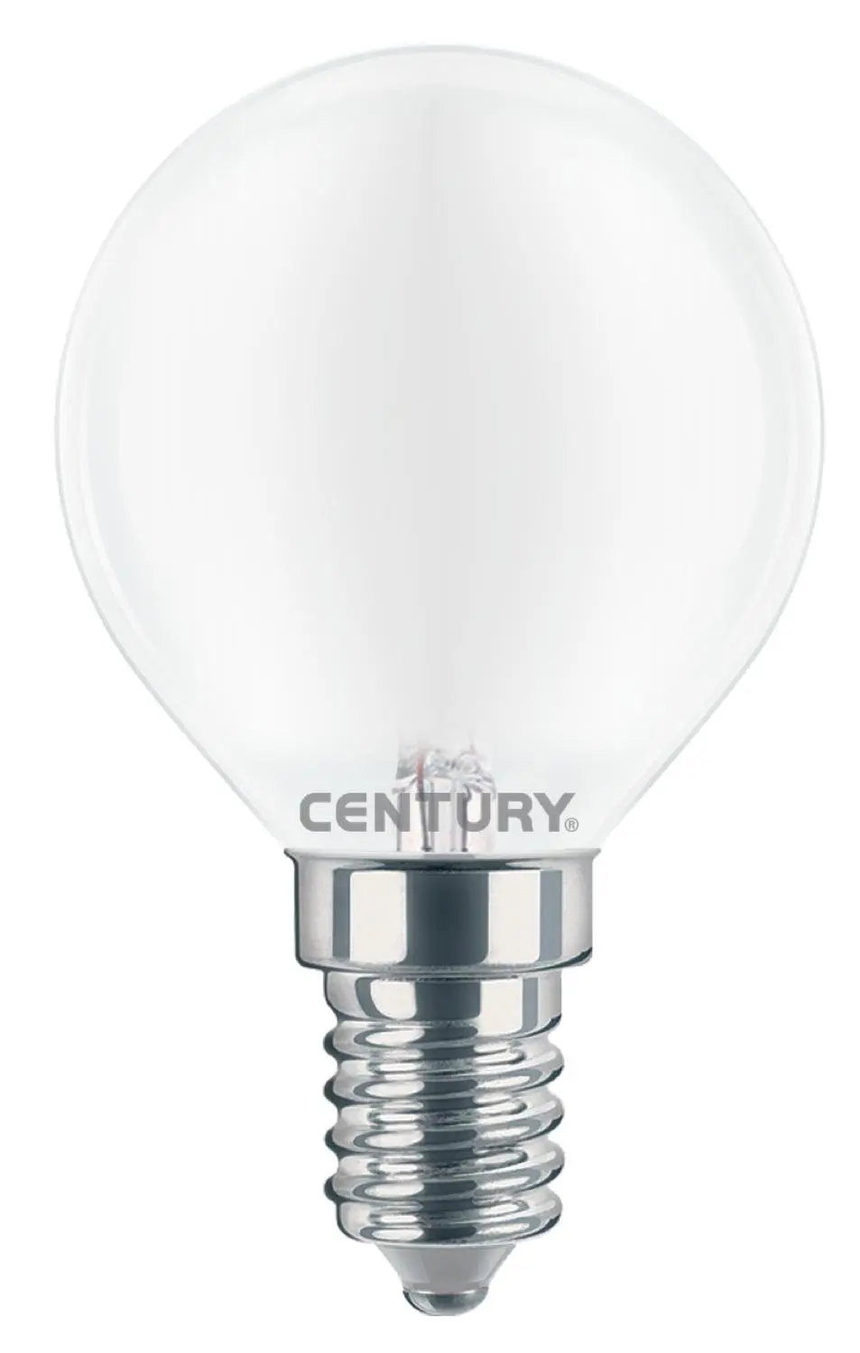 CENTURY LED FILAMENT MINI GLOBE SATEN 4W E14 3000K 470Lm 360d 45x80mm IP20 CEN INSH1G-041430