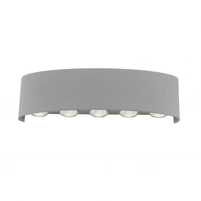 PN 9489-21 CARLO LED nástěnné svítidlo, venkovní osvětlení, stříbrná 3000K - PAUL NEUHAUS