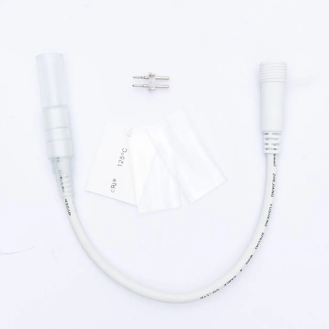 DLED LEDRLX21 Prodlužovací kabel pro světelné hadice 0,25m, bílý, samčí, IP67