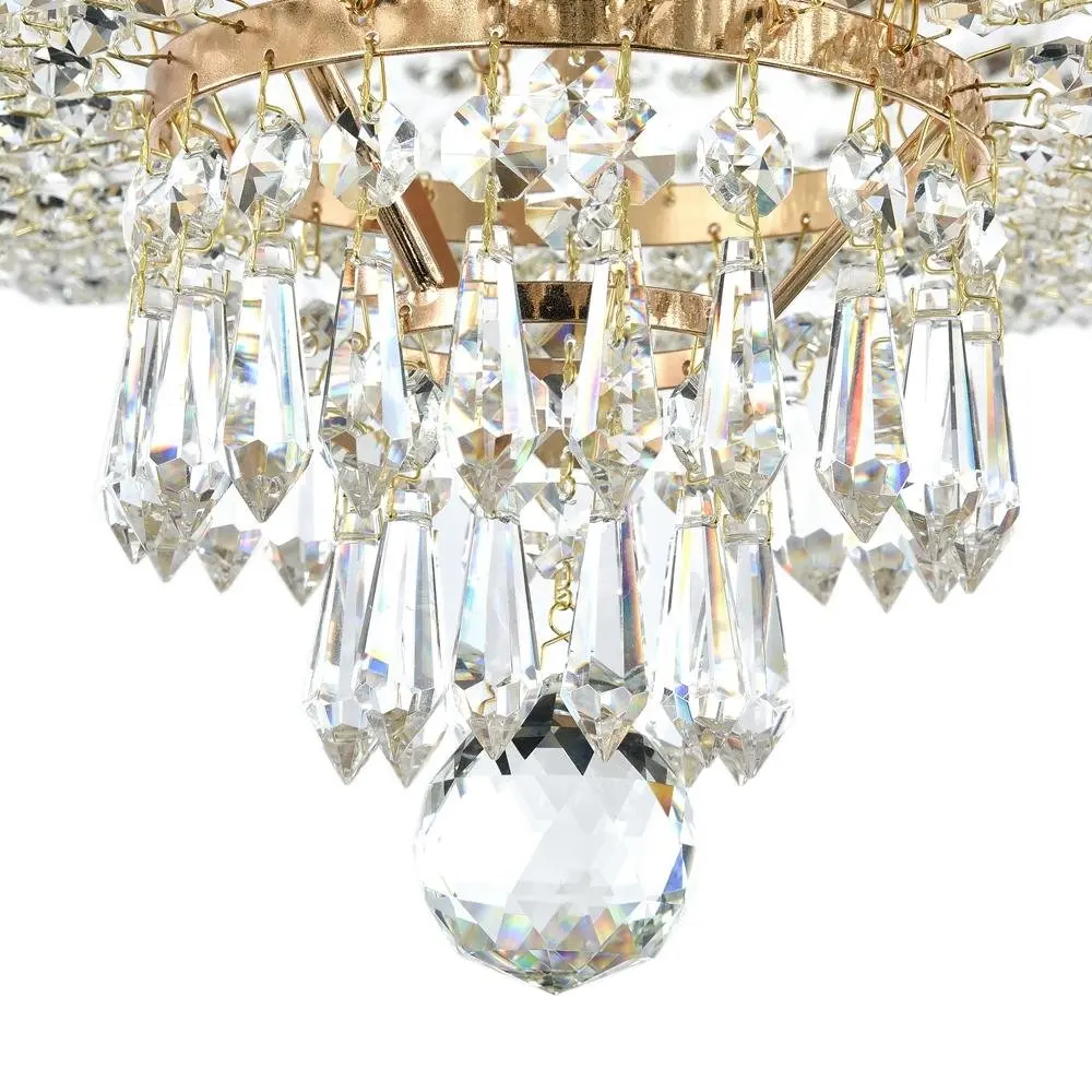 M DIA890-CL-05-G Lustr Palace 5xE27 300W mosaz křišťál kov - MAYTONI