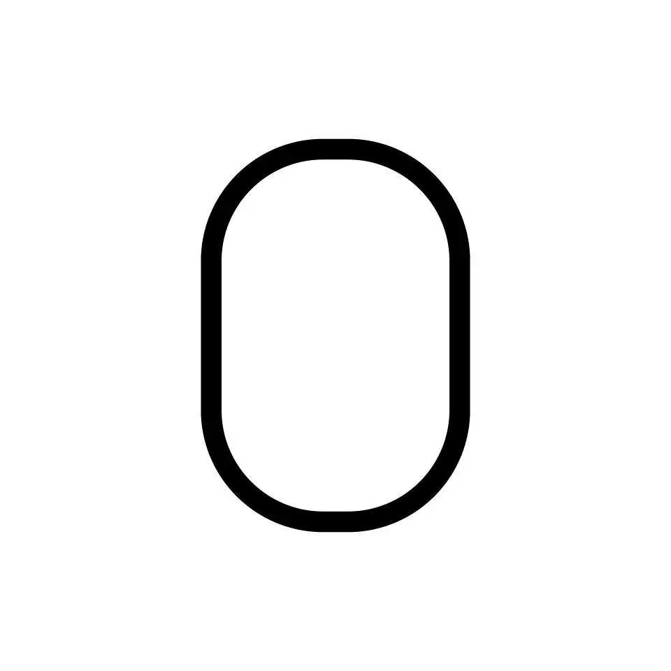 Artemide nástěnné LED svítidlo Alphabet of Light Number 0 32 W 3000K