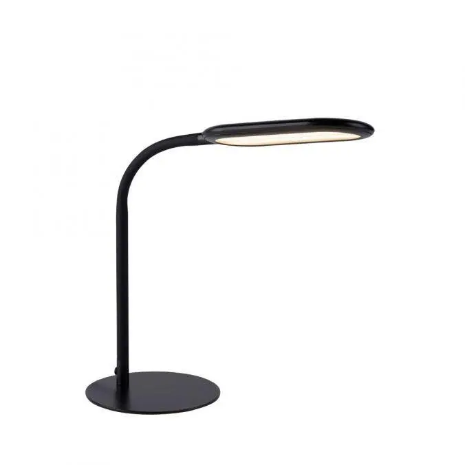 Just Light. Stolní LED lampa Kelly, 7W, 1180lm, 3000-6000K, černá, 39 x 59,5 cm